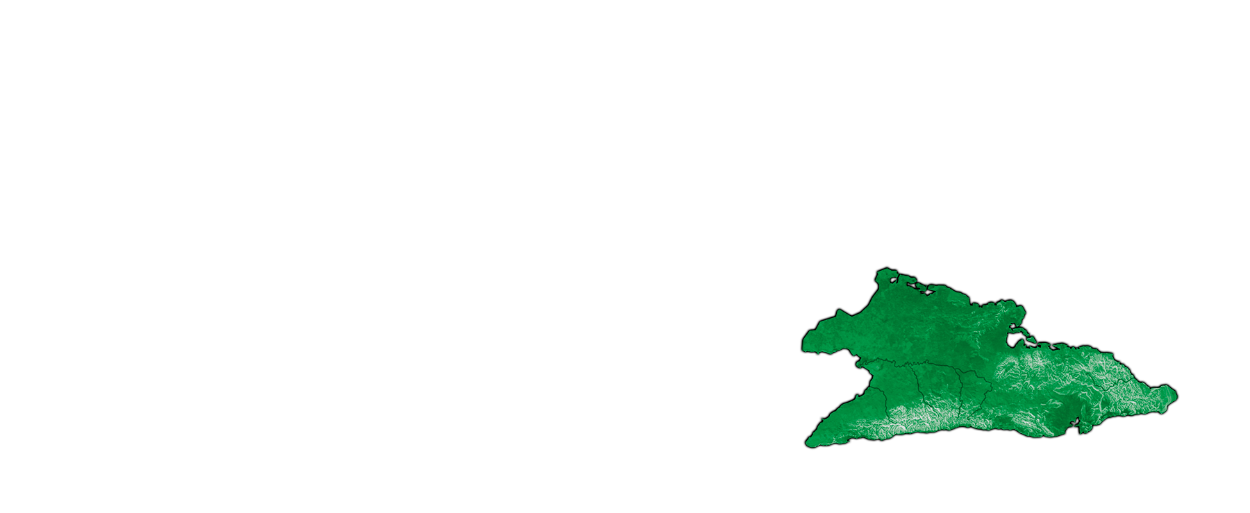 Map of Cuba - East Regions